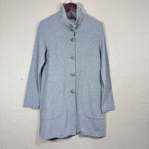 mododoc LA French Terry Trench Jacket XS Jersey Stretch Luxury Travel Minimalist